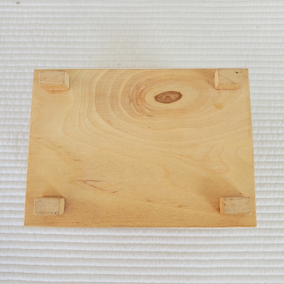 Chodovia Domazlice Czech Hand Painted Folk Wooden Trinket Box Jewelry Hinged Lid - Picture 6 of 7